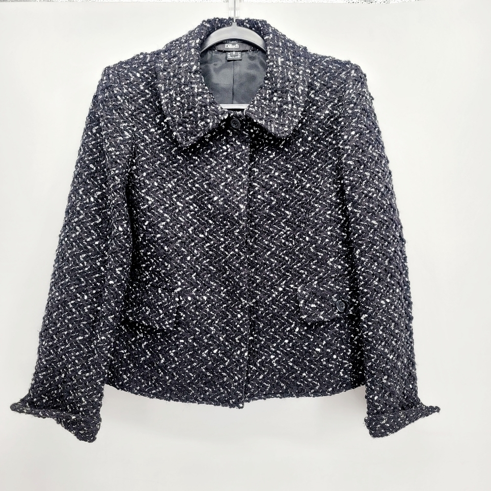 Ellen Tracy Tweed Wool Sports Coat